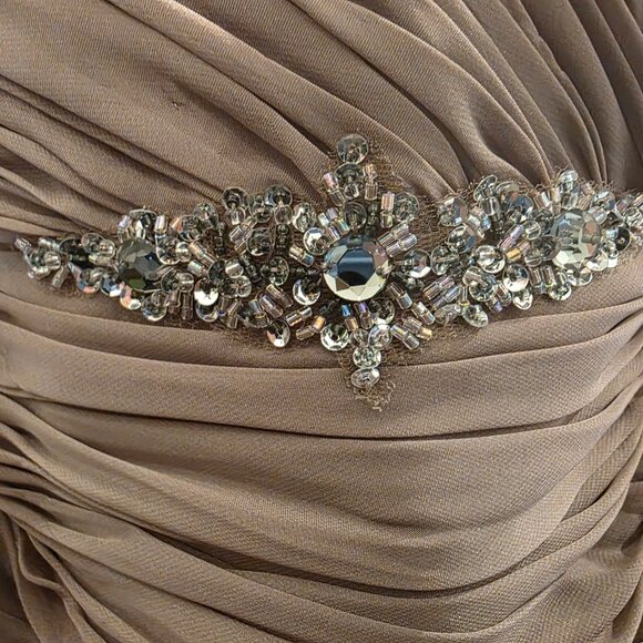 Taupe Chiffon Mother of the Bride/Groom Dress - Picture 6 of 6